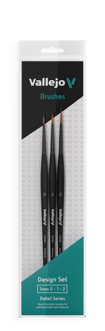 Vallejo Detail Design Set Synthetic Brushes