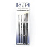 Dry Brush Set (Synthetic) 4pc