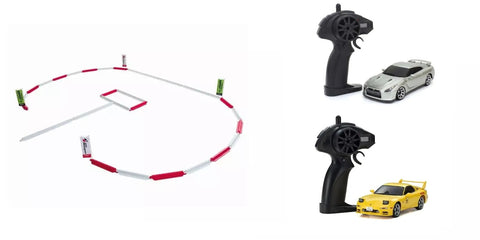 Kyosho R/C Circuit Fence Set with 2 First Mini-Z car starter pack