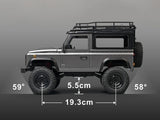 1/12 Land Rover Defender RC Rock Crawler RTR - Grey