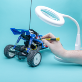 Compact LED Desk Magnifier Lamp