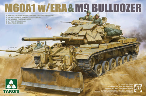 1/35 M60A1 w/ERA&M9 Bulldozer