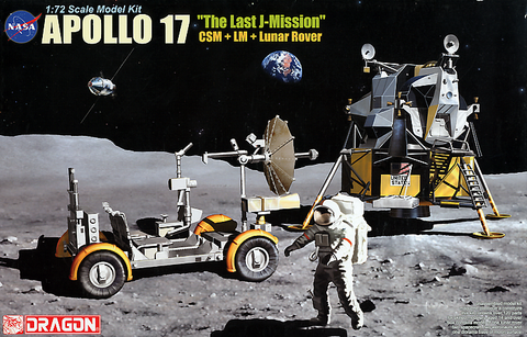 1/72 Apollo 17 "The Last J-Mission" CSM + LM + Lunar Rover
