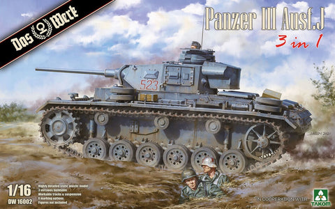 1/16 Panzer III Ausf. J (3 in 1)