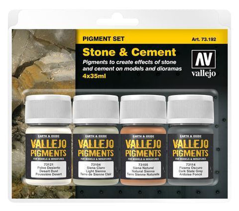 PIGMENTS STONE AND CEMENT 4 X35ML