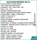 1/300 Missouri Battleship 2640 pcs